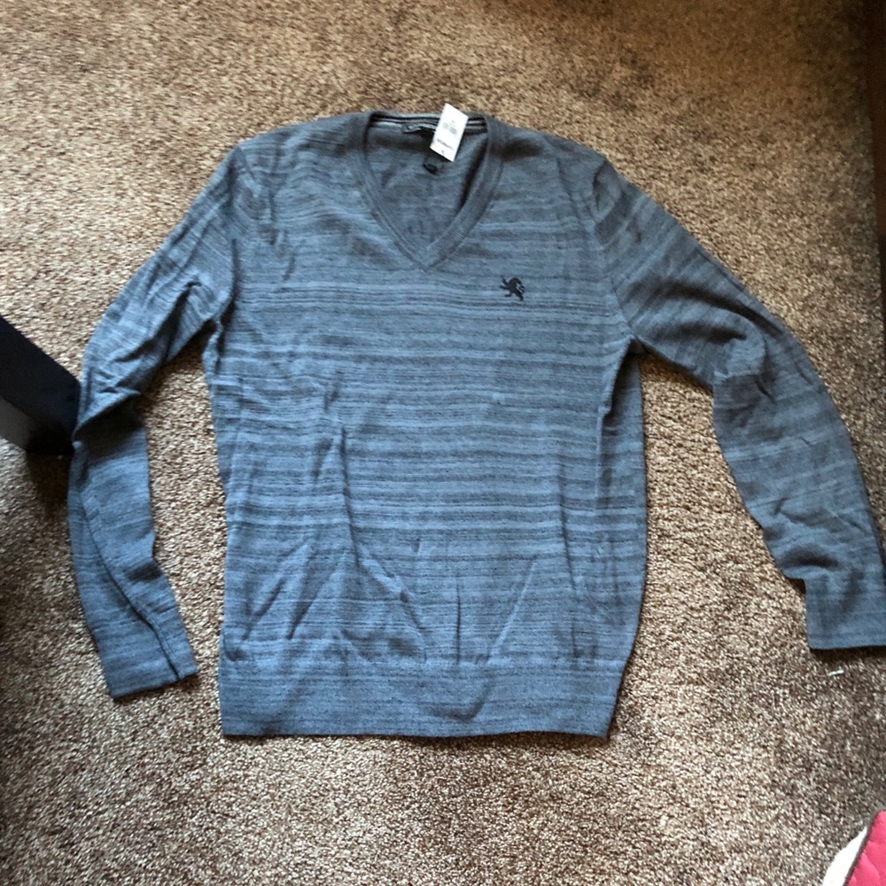 Men’s Express V Neck Sweater Large New w tags